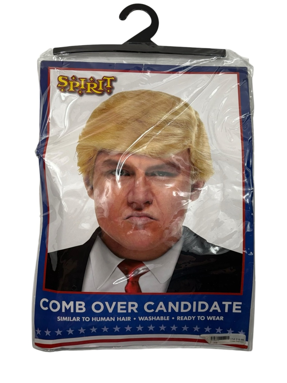 Spirit Halloween Comb Over Candidate Trump Political Halloween Costume Wig Adult